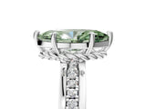 White gold Fancy Green Marquise  Solitaire Diamond Ring with Channel Set Band and Six-Prong Setting_53