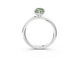 White gold Fancy Green Marquise  Solitaire Diamond Ring with Four-Prong Setting on a Plain Band_47