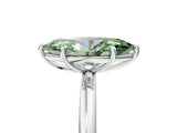 White gold Fancy Green Marquise  Solitaire Diamond Ring with Four-Prong Setting on a Plain Band_57