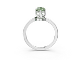White gold Fancy Green Marquise  Solitaire Diamond Ring with Six-Prong Setting on a Classic Band_23