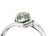 White gold Fancy Green Marquise  Solitaire Diamond Ring with Split Shank and Prong Setting_45