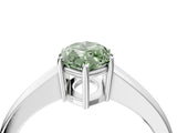 White gold Fancy Green Marquise  Solitaire Diamond Ring with Tapered Band and Four-Prong Setting_53