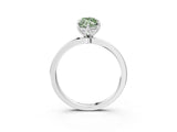 White gold Fancy Green Marquise  Solitaire Diamond Ring with Thin Band and Four-Prong Setting_75