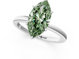 White gold Fancy Green Marquise  Solitaire Engagement Ring with Cathedral Band and Four-Prong Setting_18
