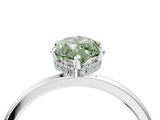 White gold Fancy Green Marquise  Solitaire Engagement Ring with Cathedral Band and Four-Prong Setting_21