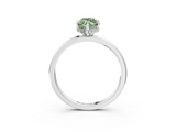White gold Fancy Green Marquise  Solitaire Engagement Ring with Cathedral Band and Four-Prong Setting_22