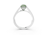 White gold Fancy Green Marquise  Solitaire Engagement Ring with Four-Prong Setting and Tapered Band_6