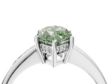 White gold Fancy Green Marquise  Solitaire Pavé Band Prong Setting Ring_24