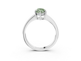 White gold Fancy Green Marquise  Solitaire Pavé Band Prong Setting Ring_24