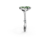 White gold Fancy Green Marquise  Solitaire Pavé Band with Four-Prong Setting_44