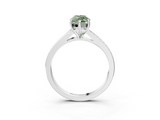 White gold Fancy Green Marquise  Solitaire Pavé Band with Four-Prong Setting_45