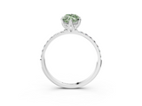 White gold Fancy Green Marquise  Solitaire Pavé Diamond Engagement Ring with Four-Prong Setting_42
