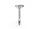 White gold Fancy Green Marquise  Solitaire Pave Diamond Engagement Ring with Prong Setting_22