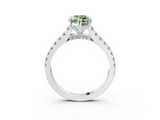 White gold Fancy Green Marquise  Solitaire Pave Diamond Engagement Ring with Prong Setting_23