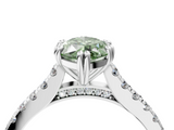 White gold Fancy Green Marquise  Solitaire Pave Diamond Engagement Ring with Prong Setting_24