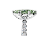 White gold Fancy Green Marquise  Solitaire Pave Diamond Engagement Ring with Prong Setting_25