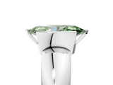 White gold Fancy Green Marquise  Solitaire Tension Set Diamond Ring with Wide Band_25