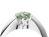 White gold Fancy Green Marquise  Solitaire Tension Set Diamond Ring_24