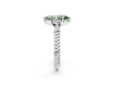 White gold Fancy Green Marquise  Solitaire Twisted Band Prong Set Engagement Ring_63
