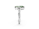 White gold Fancy Green Marquise  Solitaire Twisted Pave Diamond Ring with Four-Prong Setting_14