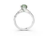 White gold Fancy Green Marquise  Solitaire with Side Baguettes and Channel Set Band_39