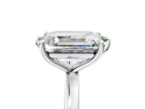 White gold Fancy Green Marquise  and Emerald Cut Toi Moi Ring with Prong Setting_101