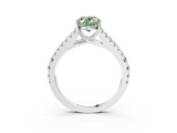 White gold Fancy Green Oval  Cut Split Shank Pave Diamond Engagement Ring with Four-Prong Setting_27