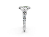 White gold Fancy Green Oval  Halo Diamond Engagement Ring with Split Shank and Four-Prong Setting_74