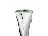 White gold Fancy Green Oval  Solitaire Tension Set Diamond Ring_25