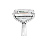 White gold Fancy Green Oval  and Emerald Cut Toi Moi Ring with Prong Setting_108