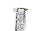 White gold Fancy Green Pear Cut Cut Diamond Channel Set Pave Band with Tension Prong Setting_5