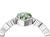 White gold Fancy Green Pear  Cut Diamond Milgrain Marquise Band with Prong Setting_7