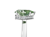 White gold Fancy Green Pear  Cut Solitaire Engagement Ring with Four-Prong Setting on a Classic Band_25
