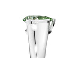 White gold Fancy Green Pear Cut Solitaire Tension Set Diamond Ring with Split Shank Band_29