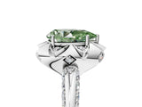 White gold Fancy Green Pear  Halo Split Shank Pave Diamond Ring with Petal Prong Setting_37