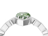 White gold Fancy Green Pear  Milgrain Marquise Diamond Twist Band Ring_66