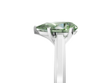 White gold Fancy Green Pear  Solitaire Diamond Ring with Four-Prong Setting and Classic Band_8
