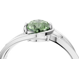 White gold Fancy Green Pear  Solitaire Diamond Ring with Split Shank and Prong Setting_45