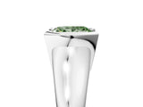 White gold Fancy Green Princess Cut Solitaire Tension Set Diamond Ring with Split Shank Band_17
