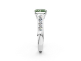 White gold Fancy Green Radiant  Brilliant Channel-Set Solitaire Ring with Four-Prong Setting_22