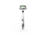 White gold Fancy Green Radiant  Brilliant Solitaire Engagement Ring with Six-Prong Setting and Classic Band_22