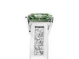 White gold Fancy Green Radiant Cut Cut Channel Set Solitaire Ring with Four-Prong Setting_17