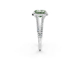 White gold Fancy Green Radiant Cut Diamond Halo Split Shank Engagement Ring_53