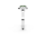 White gold Fancy Green Radiant  Halo Pave Split Shank Prong Setting Ring_28