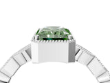 White gold Fancy Green Radiant  Milgrain Marquise Diamond Twist Band Ring_66
