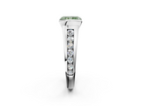 White gold Fancy Green Radiant  Solitaire Bezel-Set Diamond Ring with Channel-Set Band_39
