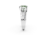 White gold Fancy Green Radiant  Solitaire Channel-Set Split Shank Ring with Tension Prong Setting_5