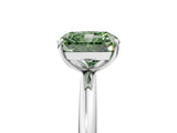 White gold Fancy Green Radiant  Solitaire Diamond Ring with Four-Prong Setting on a Plain Band_37