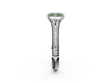 White gold Fancy Green Radiant  Solitaire Pave Split Shank Engagement Ring with Six-Prong Setting_56