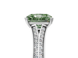 White gold Fancy Green Radiant  Solitaire Pave Split Shank Engagement Ring with Six-Prong Setting_59